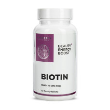 Биотин, Biotin 10000 mcg, Progress Nutrition, 60 таблеток