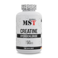 Креатин, Creatine Hydrochloride 750 mg, MST, 180 капсул