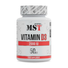 Витамины, Vitamin D3 2000 IU (50 mcg), MST, 120 капсул