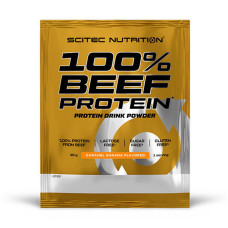 Говяжий протеин, 100% Beef Protein, Scitec Nutrition, 30 г (Карамельный банан)