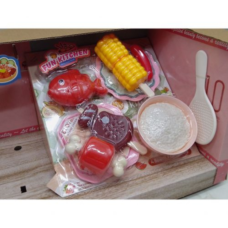 Детская игрушка "Мультиварка" с продуктами, на батарейках
