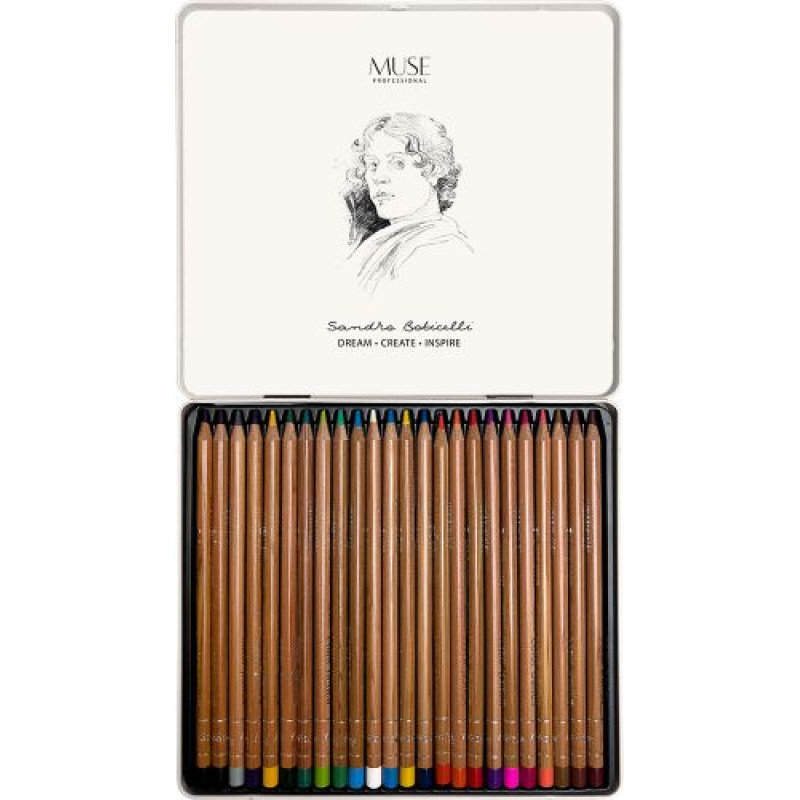 Олівці кольорові круглі MUSE 24 кольори