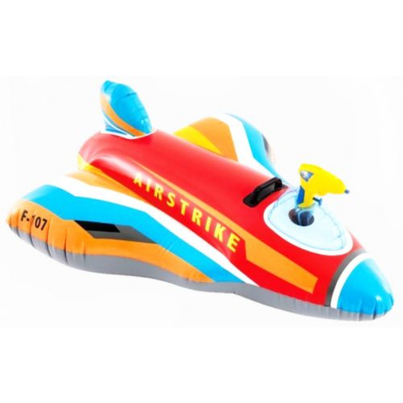 Надувной плот Самолет (возраст 3+) 117cmX104cm (КРАСНЫЙ)