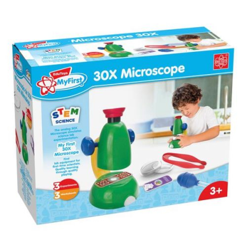 Набор для исследований Edu-Toys Мой первый микроскоп с увеличением в 30 раз