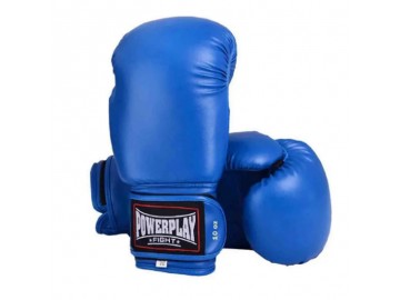Перчатки боксерские Powerplay 3004 / PU / blue 18 унц.