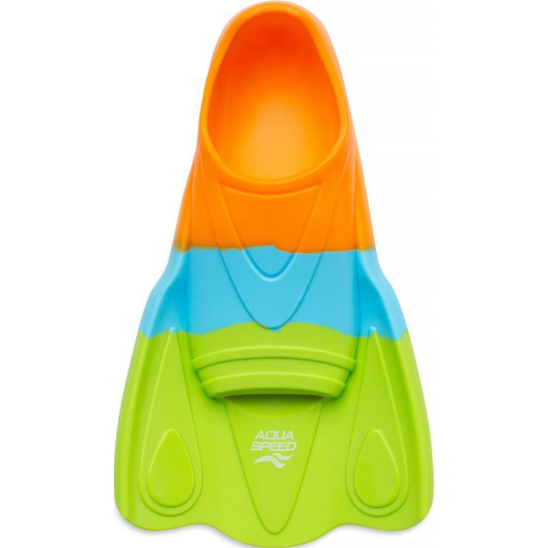 Ласти Aqua Speed TRAINING FINS MOBY 62763 зелений, блакитний, помаранчевий Діт 27-29