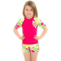 Топ сонцезахисний для дівчат Aqua SpeedT-SHIRT FLOWER