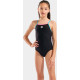 Купальник закритий для дівчат Arena SWIMSUIT LIGHT DROP SOLID чорний Діт 140 см