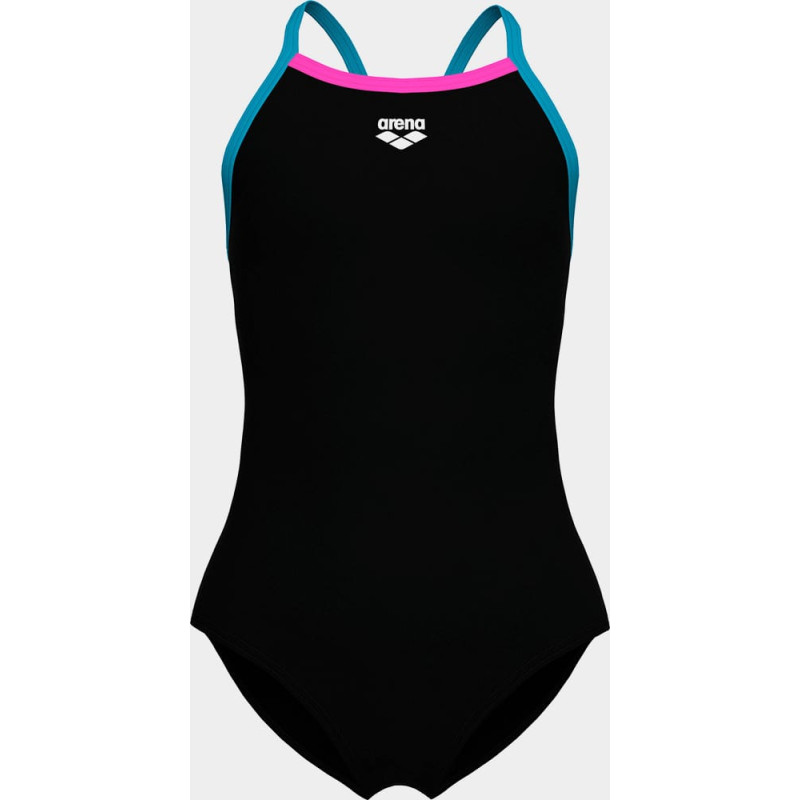 Купальник закритий для дівчат Arena SWIMSUIT LIGHT DROP SOLID чорний Діт 140 см