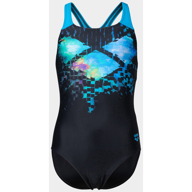 Купальник закритий для дівчат Arena MULTI PIXELS SWIMSUIT SWIM PRO