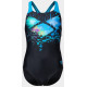 Купальник закритий для дівчат Arena MULTI PIXELS SWIMSUIT SWIM PRO