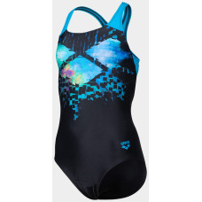 Купальник закритий для дівчат Arena MULTI PIXELS SWIMSUIT SWIM PRO