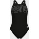Купальник закритий для дівчат Arena GRAPHIC SWIMSUIT V BACK чорний, білий Діт 164 см