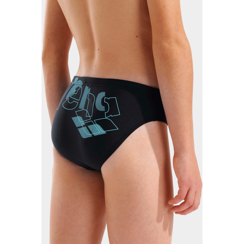 Плавки-сліпи для хлопчиків Arena TALES SWIM BRIEFS чорний, бірюзовий Діт 164 см