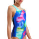 Купальник закритий для дівчат Arena SPRAY PAINT SWIMSUIT SWIM PRO