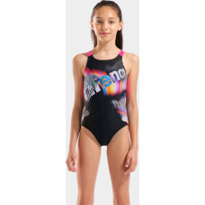 Купальник для дівчаток Arena LIT LOGO SWIMSUIT V BACK