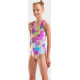 Купальник закритий для дівчат Arena SPRAYING SWIMSUIT SWIM PRO BAC білий, рожевий Діт 152 см
