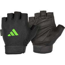 Рукавички для тренінгу Adidas Essential Adjustable Gloves чорний, зелений Уні M