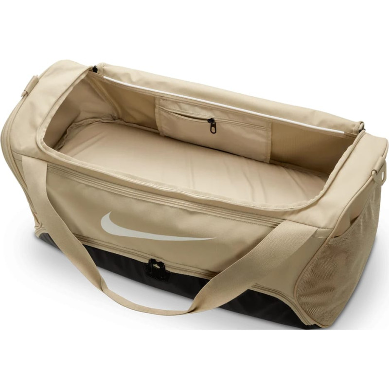 Сумка Nike NK BRSLA M DUFF - 9.5 60L бежевий, чорний Уні 64 х 30 х 30 см