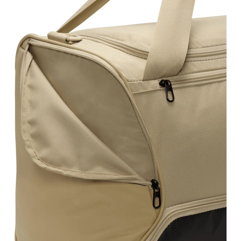 Сумка Nike NK BRSLA M DUFF - 9.5 60L бежевий, чорний Уні 64 х 30 х 30 см