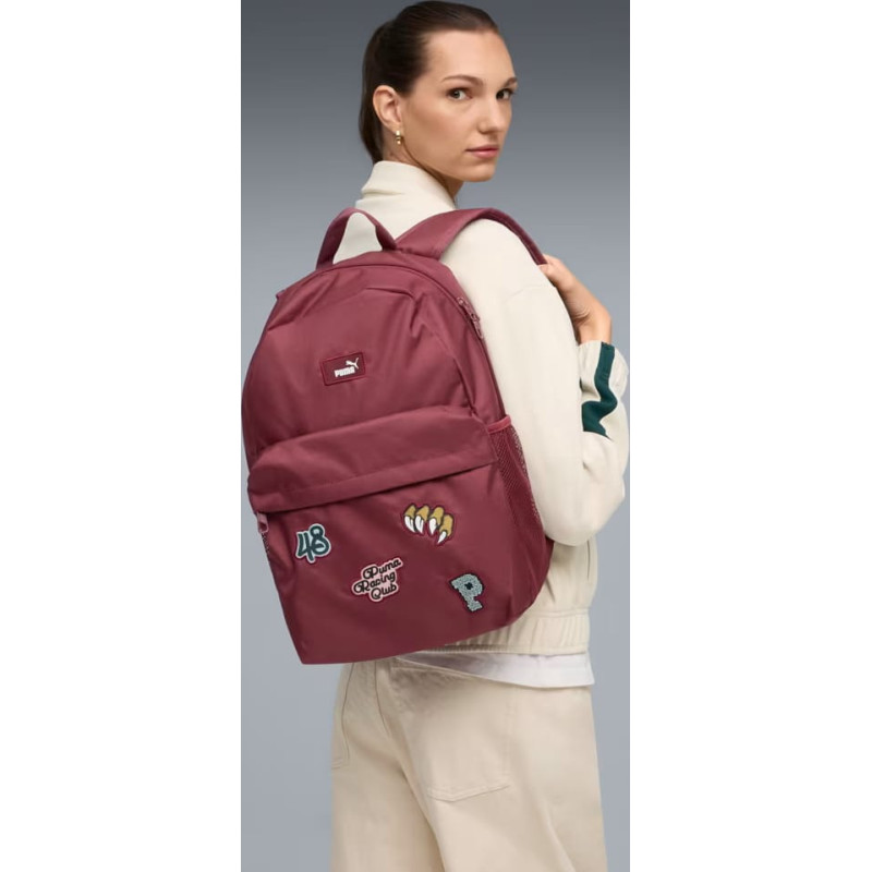 Рюкзак Puma PHASE PATCH Backpack 20L бордовий Діт 44 х 38 х 14 см