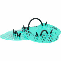 Лопатки для плавання Zoggs Flat Hand Paddles блакитно-чорні ML