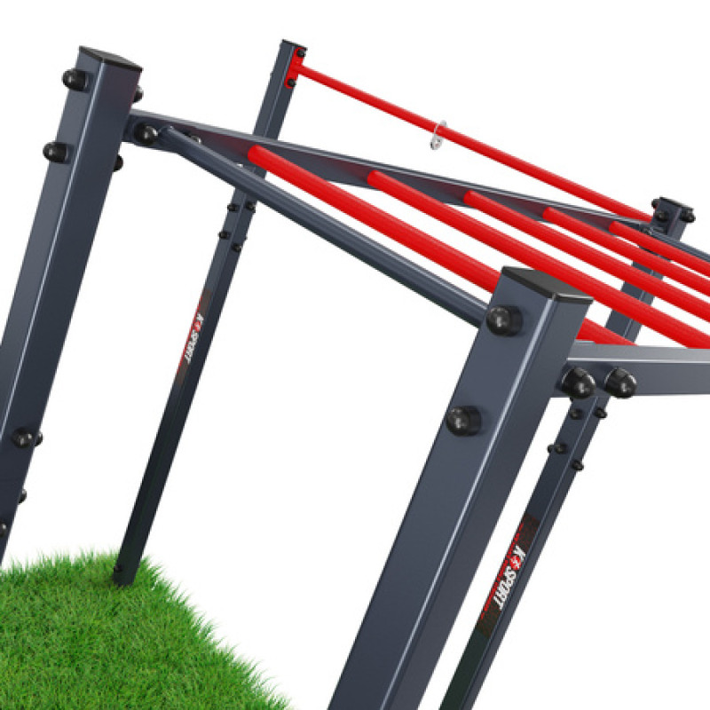 Драбина вулична горизонтальна з турніком для підтягувань K-Sport KSOZ009