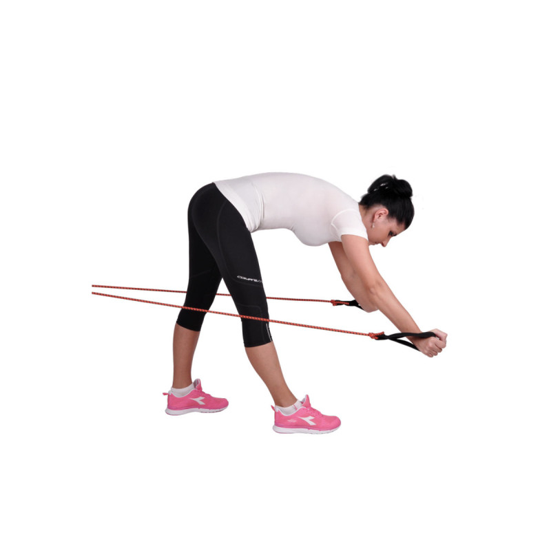 Стрічка-еспандер для вправ inSPORTline Morpo 200 см червоно-чорна