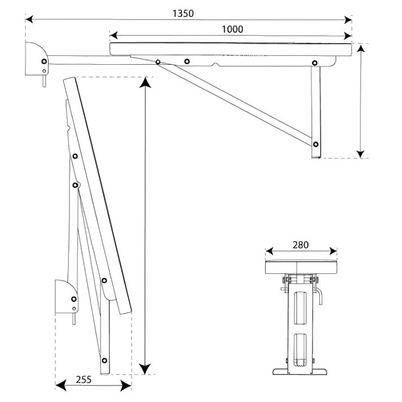 Пряма тренувальна лава для вправ PRO KSG010 K-Sport