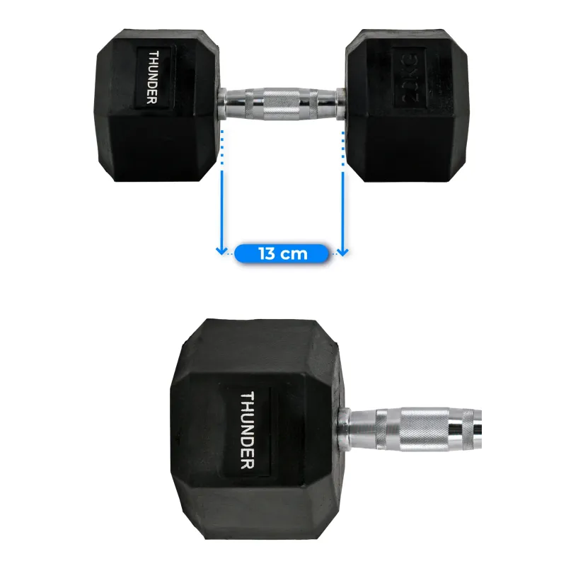 Гантель шестигранна THUNDER 20 кг