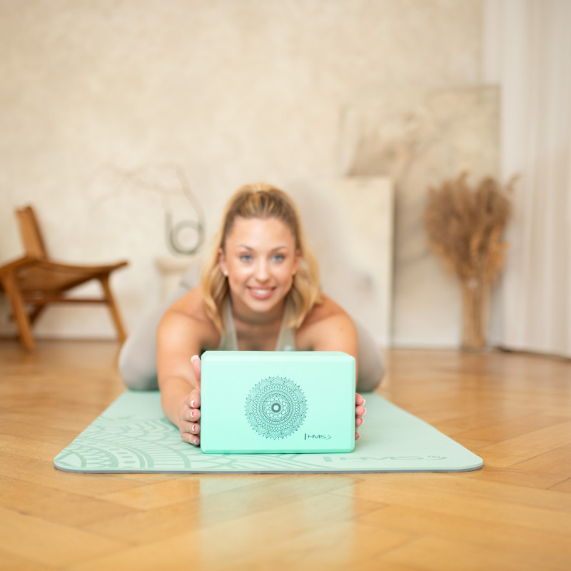 Блок для йоги HMS KJ02 м'ятний