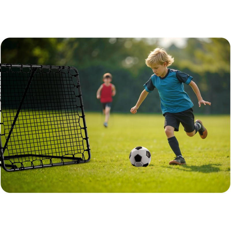 Сітка тренувальна для футболу Neo-Sport NS-1490 Rebounder 120 x 120 х 107 см, чорні