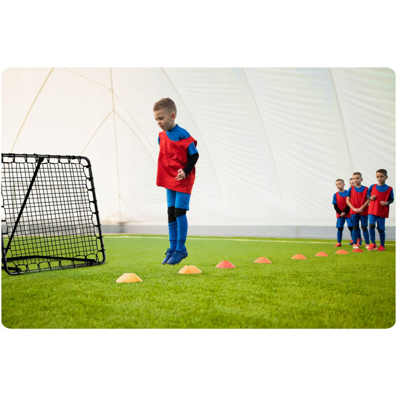 Сітка тренувальна для футболу Neo-Sport NS-1490 Rebounder 120 x 120 х 107 см, чорні