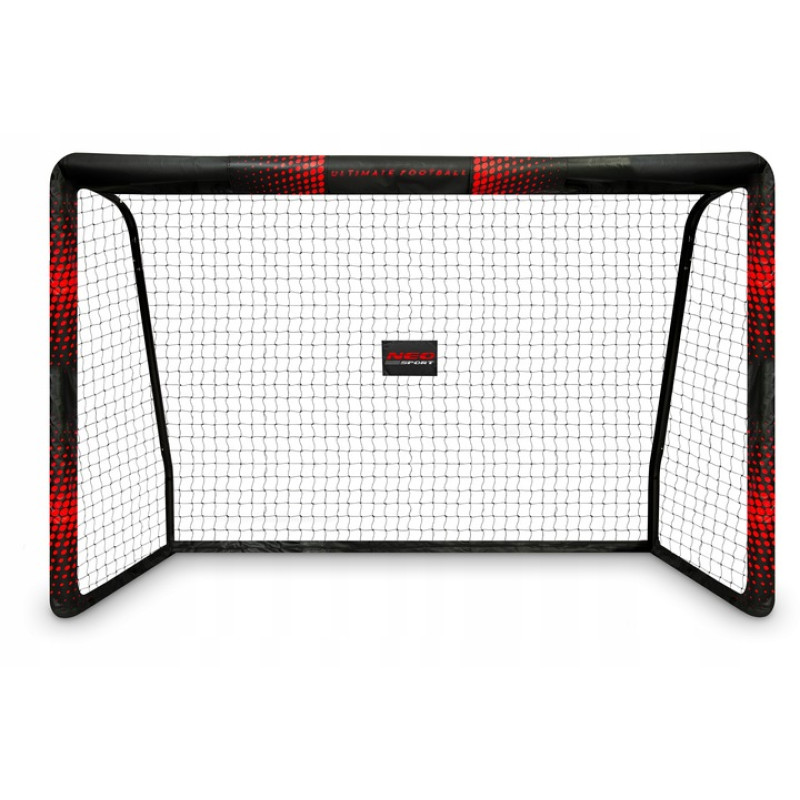 Ворота футбольні Neo‑Sport Dots NS‑473 300 х 200 х 120 см, чорно-червоні
