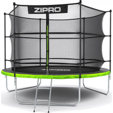 Батут ZIPRO Jump Pro, 312 см, оцинкована сталь, чорно-зелений