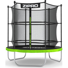 Батут Zipro Jump Pro з внутрішньою сіткою 6 футів 183 см чорно-зелений