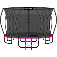 Батут THUNDER INSIDE ULTRA з внутрішньою сіткою 16 футів 490 см чорно-рожевий