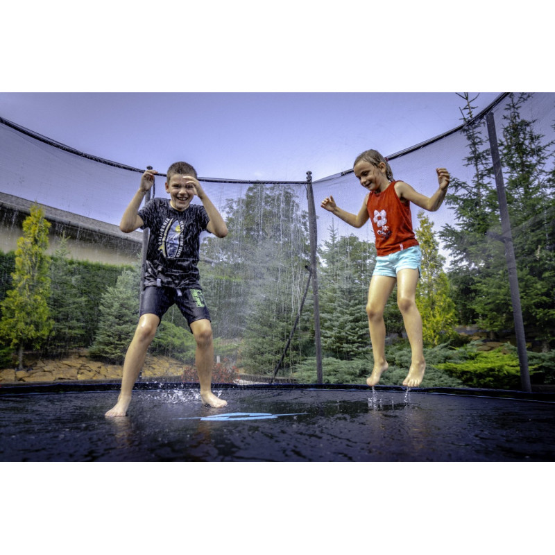 Батут THUNDER INSIDE ULTRA з внутрішньою сіткою 16 футів 490 см чорно-рожевий