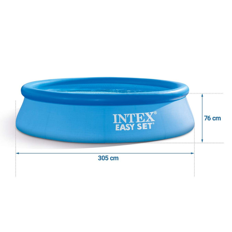 Басейн надувний INTEX 28120, 305 x 76 см, ПВХ, блакитний