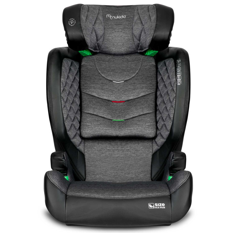 Автокрісло Nukido Louis ISOFIX 15-36 кг, чорно-сіре