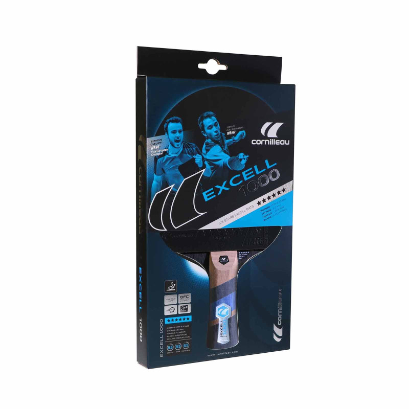 Ракетка для настільного тенісу Cornilleau EXCELL 1000, чорно-червона