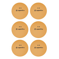 М'ячі для настільного тенісу inSPORTline Elisenda S2 6 шт, помаранчеві