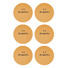 М'ячі для настільного тенісу inSPORTline Elisenda S2 6 шт, помаранчеві