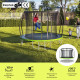 Батут Zipro Jump Pro Premium з внутрішньої сіткою 10 футів 312 см чорно-зелений