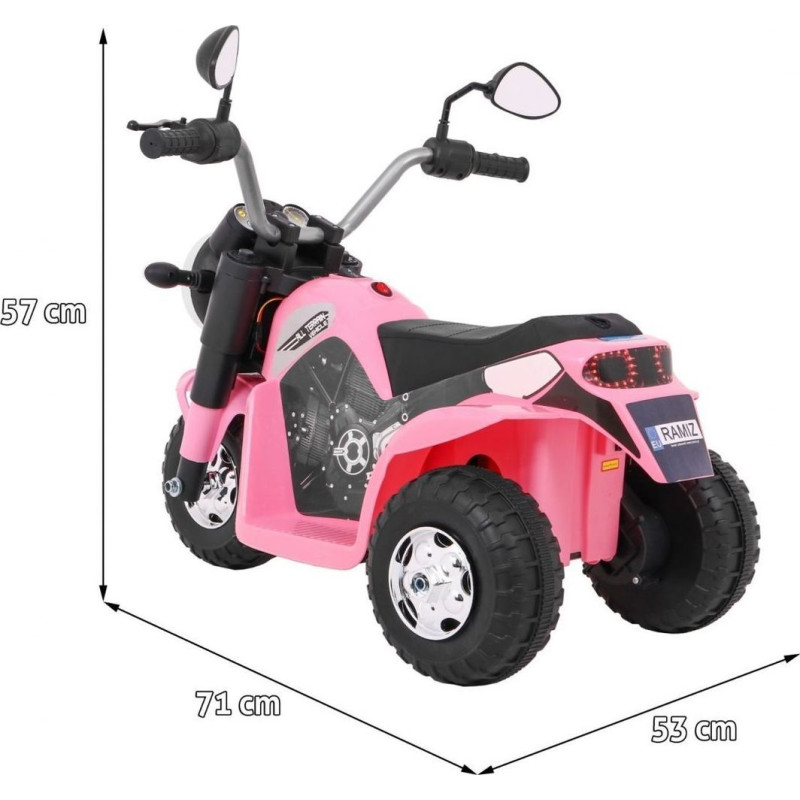 Дитячий акумуляторний мотоцикл RAMIZ MiniBike рожевий