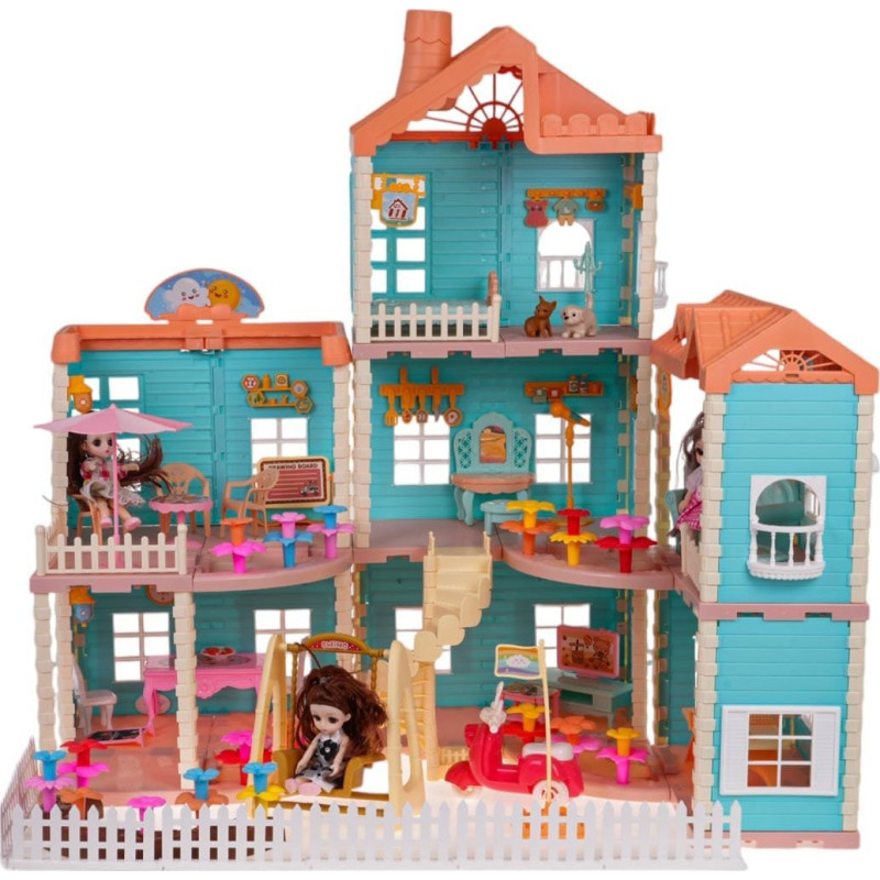 Ляльковий будиночок RAMIZ з функцією світла та води + аксесуари