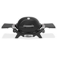 Газовий гриль Weber Q1200N Black з бічними столиками 1501070 Код: 012982