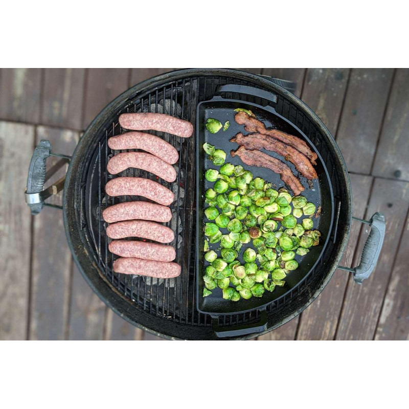 Піддон планча чавунний Slow and Sear Drip ‘N Griddle Cast Iron для вугільних грилів 47 см SNS-CI-18 Код: 013153