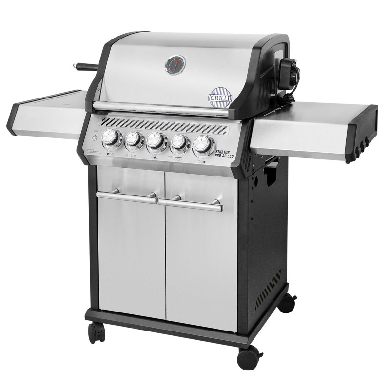 Газовий гриль Senator Pro-32 LED з системою BBQ Block Fire GRILLI 701377 Код: 013762