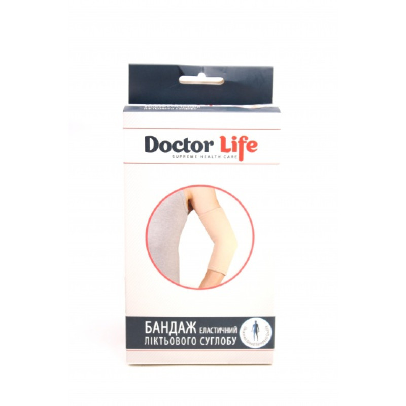 Еластичний бандаж ліктьового суглоба EL-05 Doctor Life Розмір XL (EL-05/XL-469)